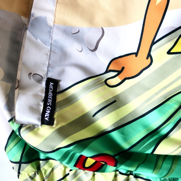 Nickelodeon x Members Only Rocket Power Windbreaker Jacket 1/4 Zip Mens Small - Picture 6 of 11